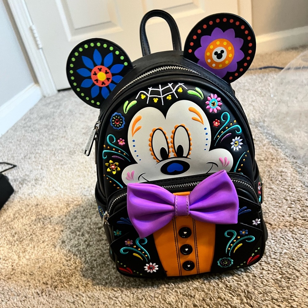 Loungefly Mickey Sugar Skull Cosplay mini backpack